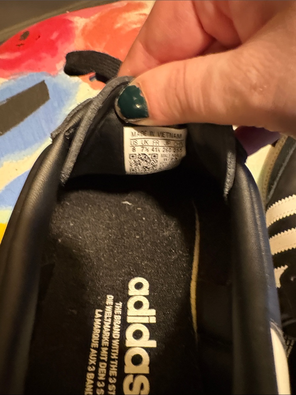 NWOT black Adidas Sambas - Picture 4 of 6